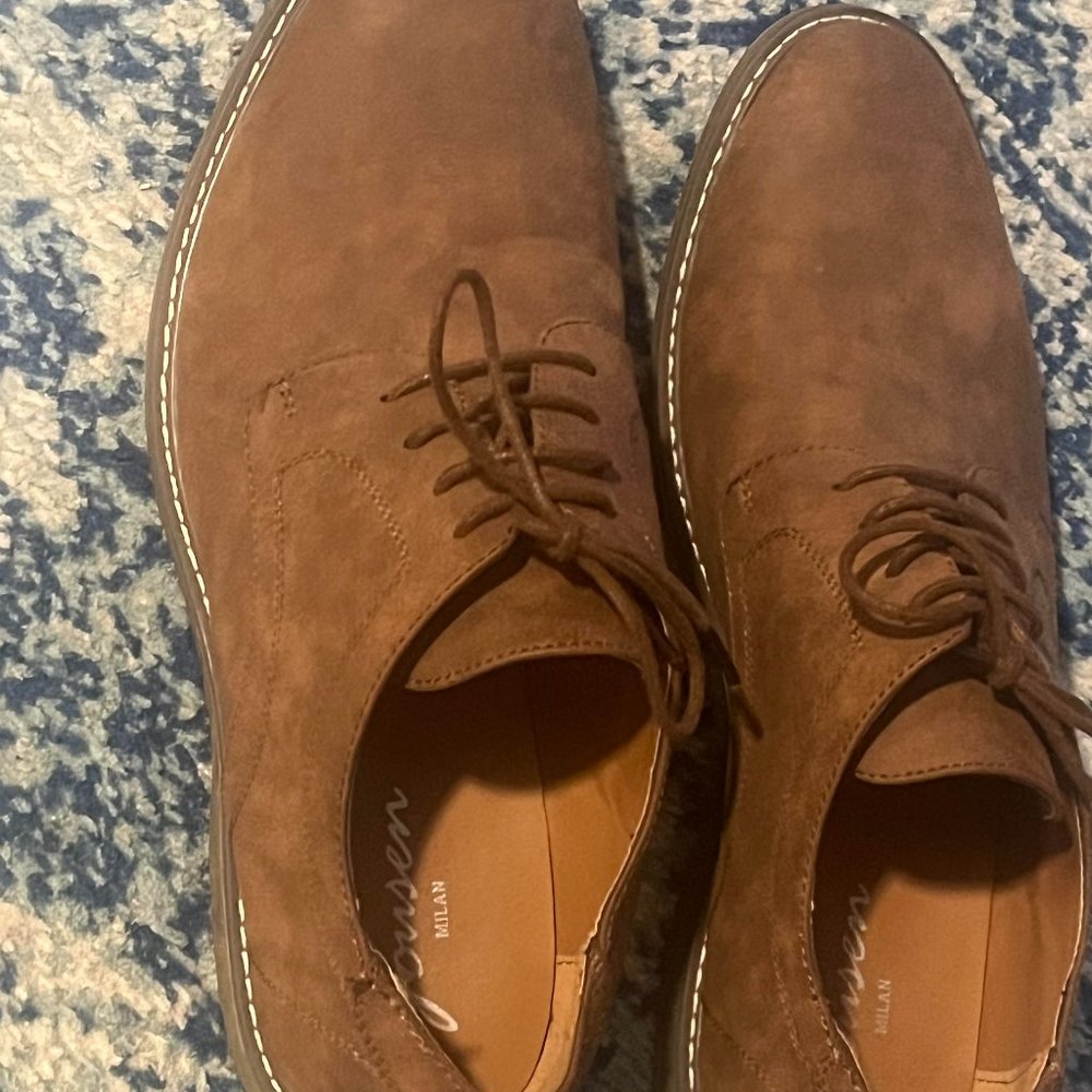 Jousen Men's Dress Shoes Casual Business Dress Shoes for Men Suede Oxford Classi